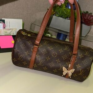 Louis Vuitton Brown Monogram Papillon bag.  Authenticated